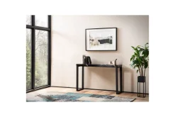 Konsollbord Wohnling 120 cm moderne konsoll med metallben Svart