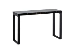 Konsollbord Wohnling 120 cm moderne konsoll med metallben Svart