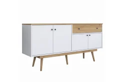 Konsoll Miraenis Valnøtt / Hvit