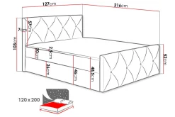Kontinentalseng 120x200 cm