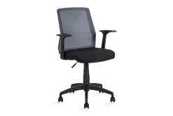 Kontorstol ALPHA 60x55xH875-95cm svart/grå