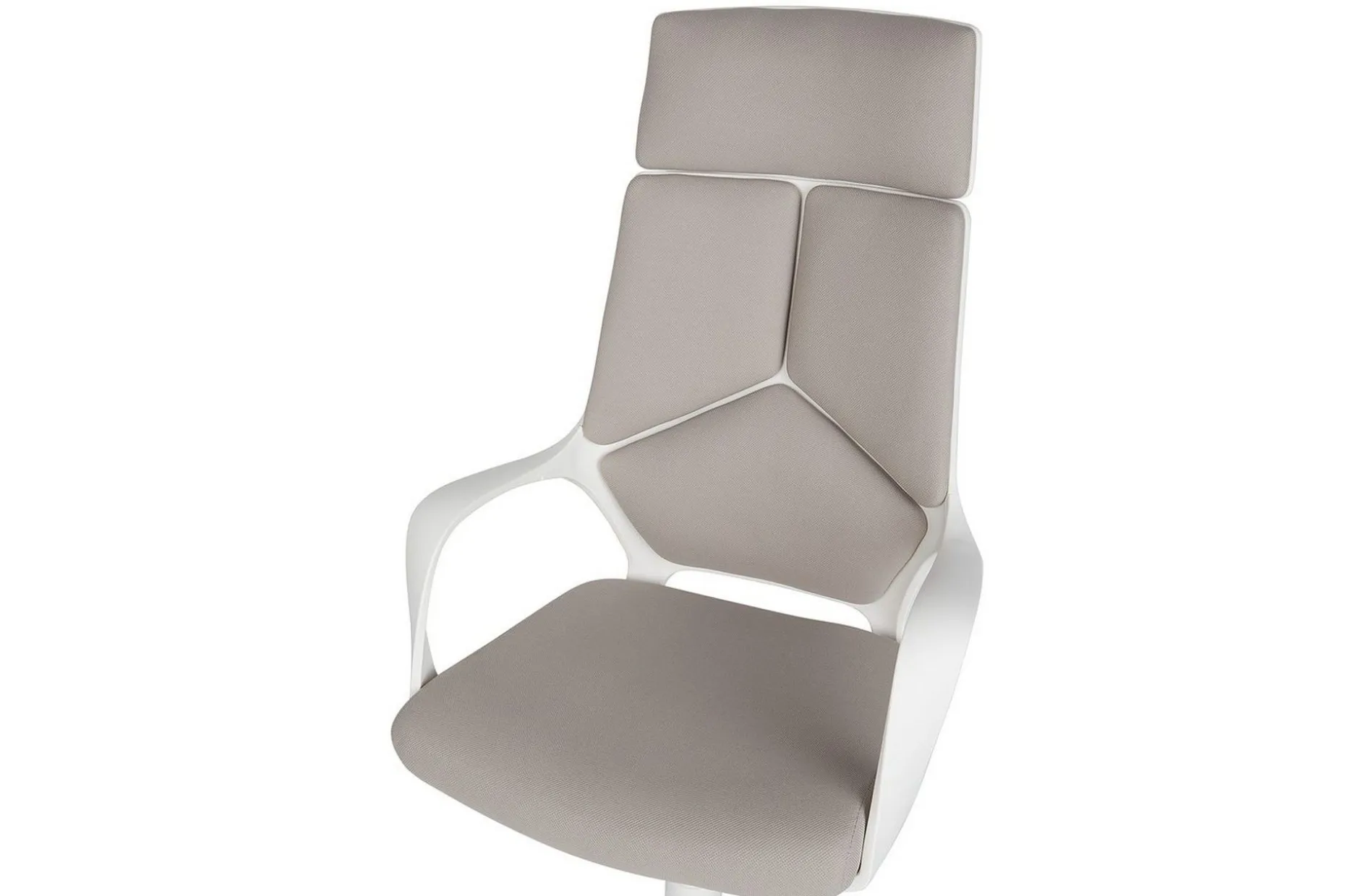 Kontorstol Delight Taupe/hvit