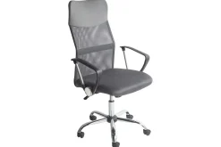 Kontorstol Design Grå/svart/sølv