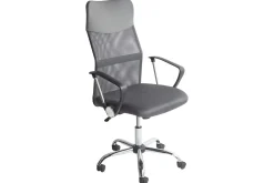 Kontorstol Design Grå/svart/sølv