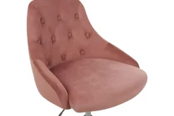 Kontorstol Parrish Rosa/svart/sølv