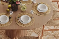 Kopparbo Lys Rundt Spisebord 106 cm Utvidbart med tilleggsplate