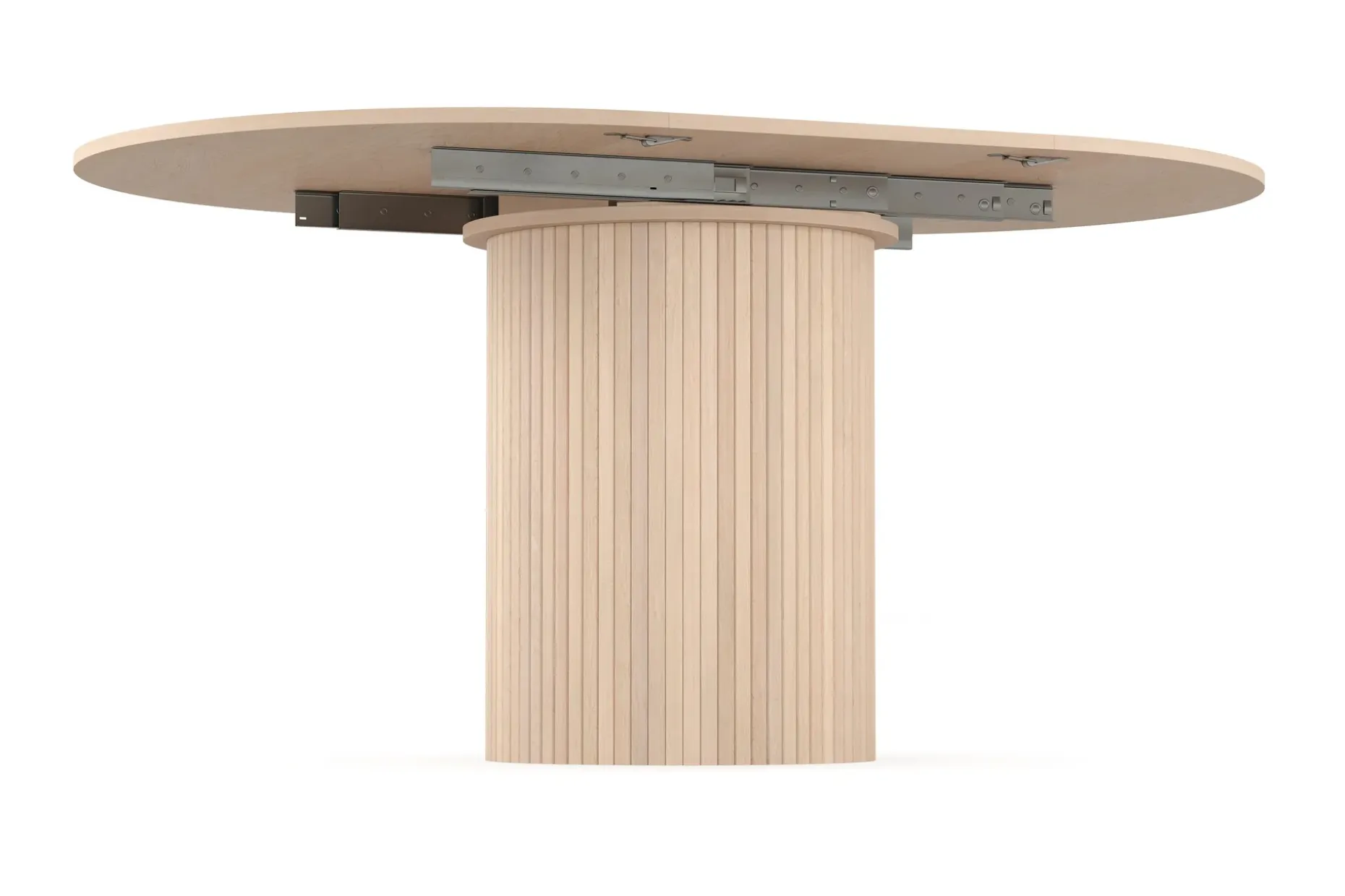 Kopparbo Lys Rundt Spisebord 106 cm Utvidbart med tilleggsplate
