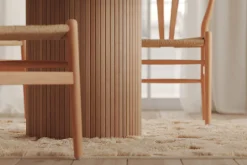 Kopparbo Lys Rundt Spisebord 106 cm Utvidbart med tilleggsplate