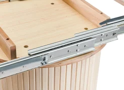 Kopparbo Lys Rundt Spisebord 106 cm Utvidbart med tilleggsplate