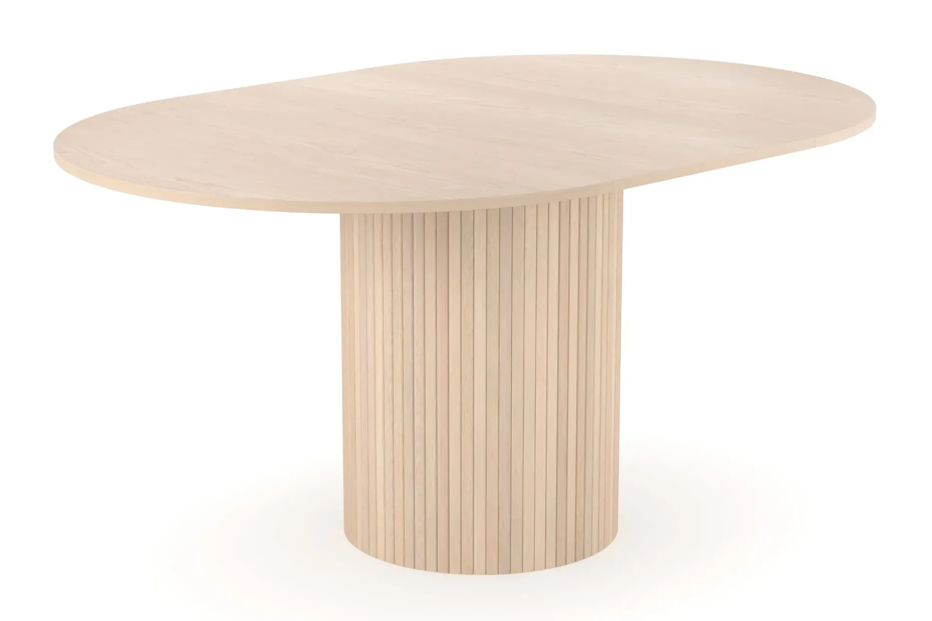 Kopparbo Lys Rundt Spisebord 106 cm Utvidbart med tilleggsplate