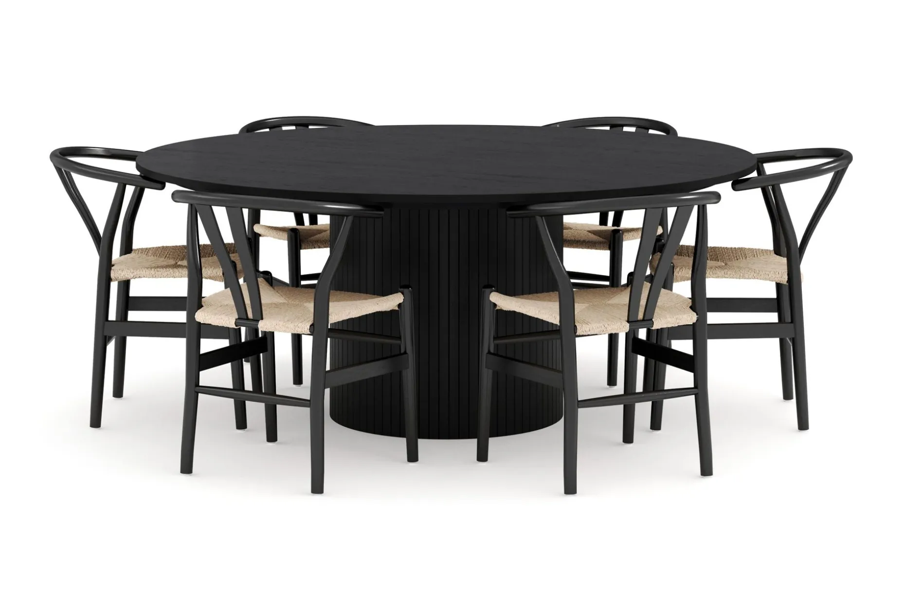 Kopparbo Matgruppe 180 cm med 6 Dastoori Spisestol