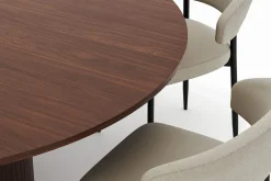 Kopparbo Rundt Spisebord 180 cm med 6 Sawako Stoler