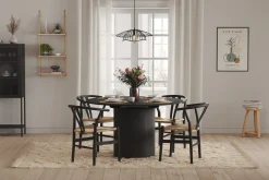 Kopparbo Rundt Spisebord 130 cm Utvidbart med tilleggsplate