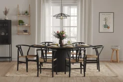 Kopparbo Rundt Spisebord 130 cm Utvidbart med tilleggsplate