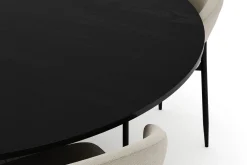 Kopparbo Rundt Stort Spisebord 180 cm med 4 Sawako Stoler