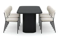 Kopparbo Spisebord 200 cm med 6 Gemmiano Stoler