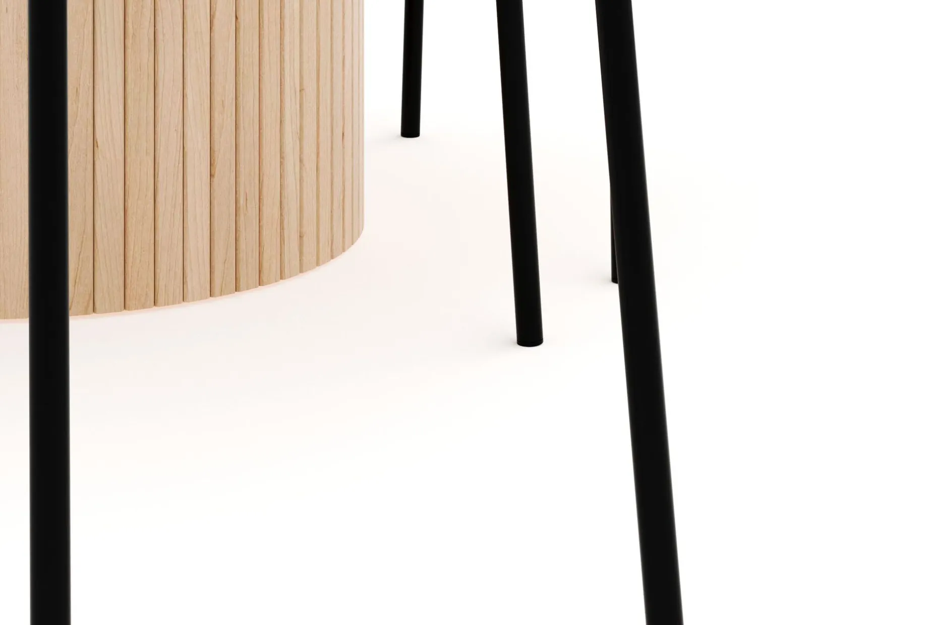 Kopparbo Spisegruppe 106 cm Forlengbar med 4 Gemmiano Spisestoler