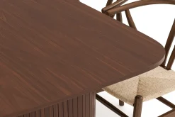 Kopparbo Spisegruppe Rektangulært Spisebord 200 cm 6 Dastoori Spisestoler