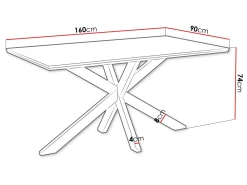 Kovrel Spisebord 160 cm Rektangulær