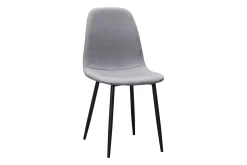 Kronblom Spisebord 120 cm + 4 stk Nibe stol grå med svarte ben