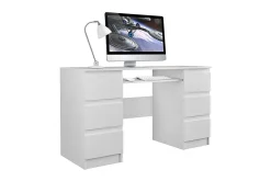 Kubana Skrivebord 130 cm med Oppbevaringsskuffer