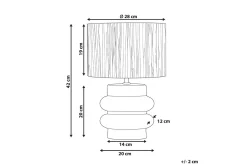 Kulsa Bordlampe 42 cm E27