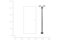 Kulsi Lyktestolpe 205 cm