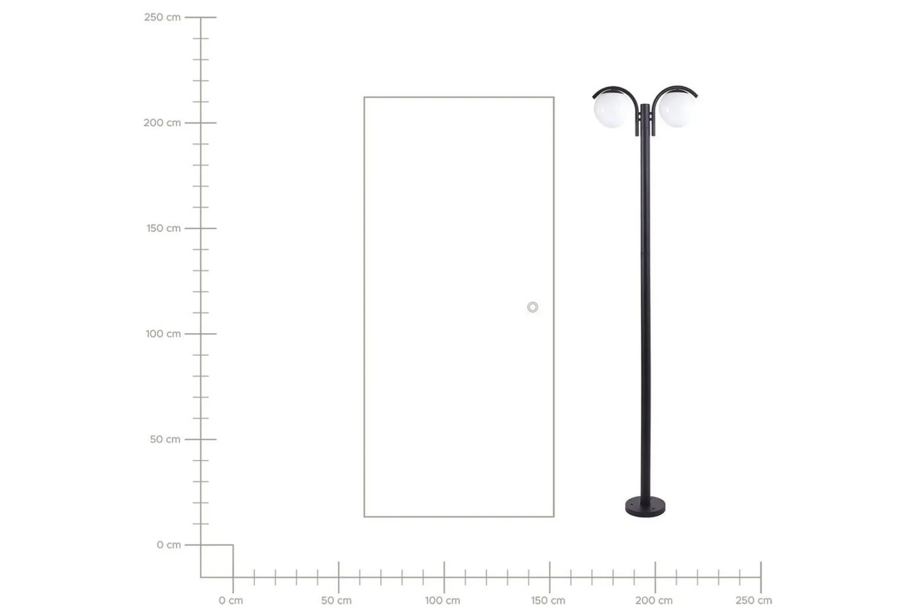 Kulsi Lyktestolpe 205 cm