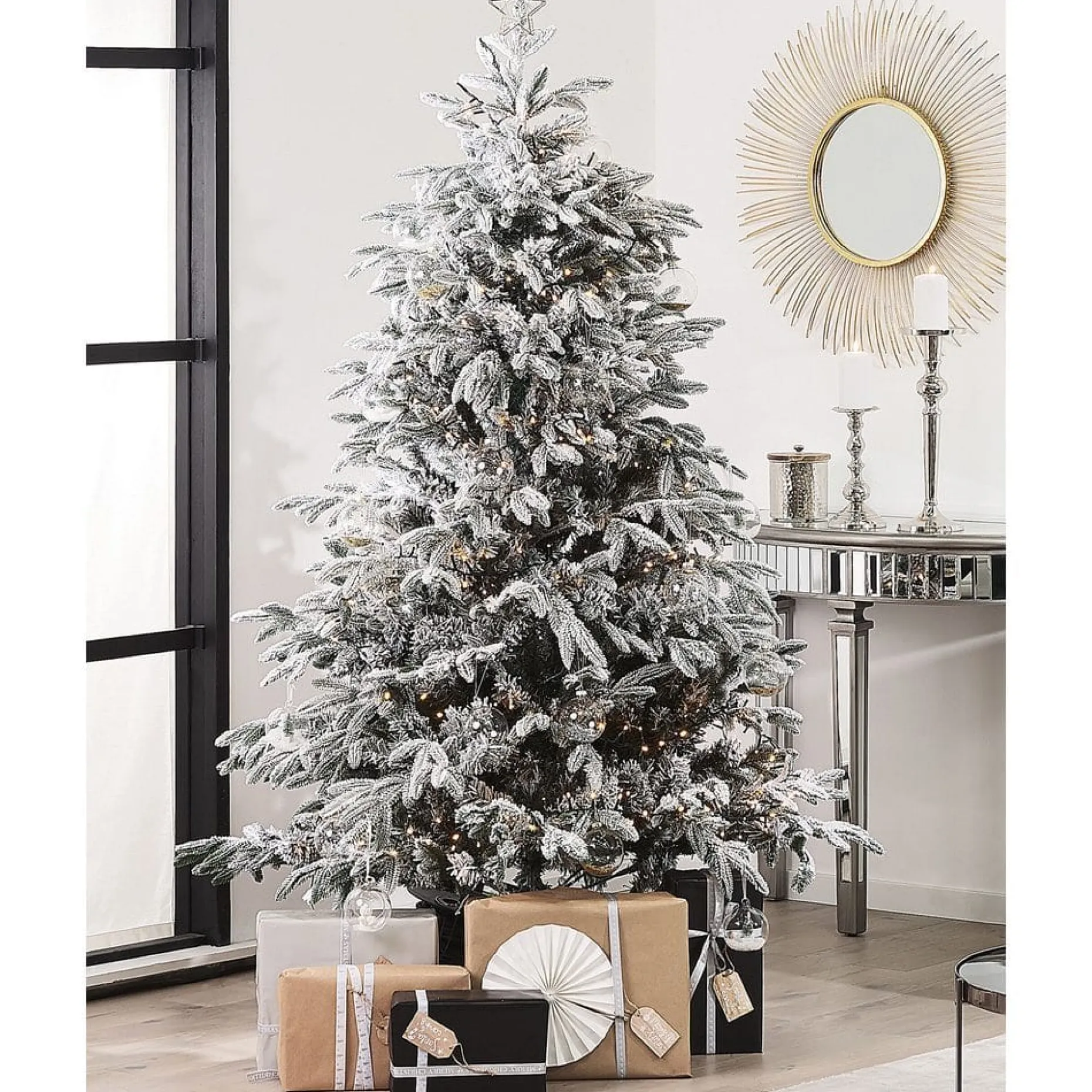 Kunstig Snødekket Juletre Bassie