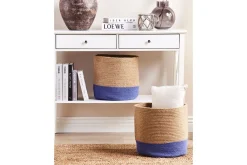 Kurv Bulanik sett av 2 Beige, naturlig, lilla