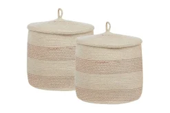 Kurv Silopi sett av 2 Beige, Oransje