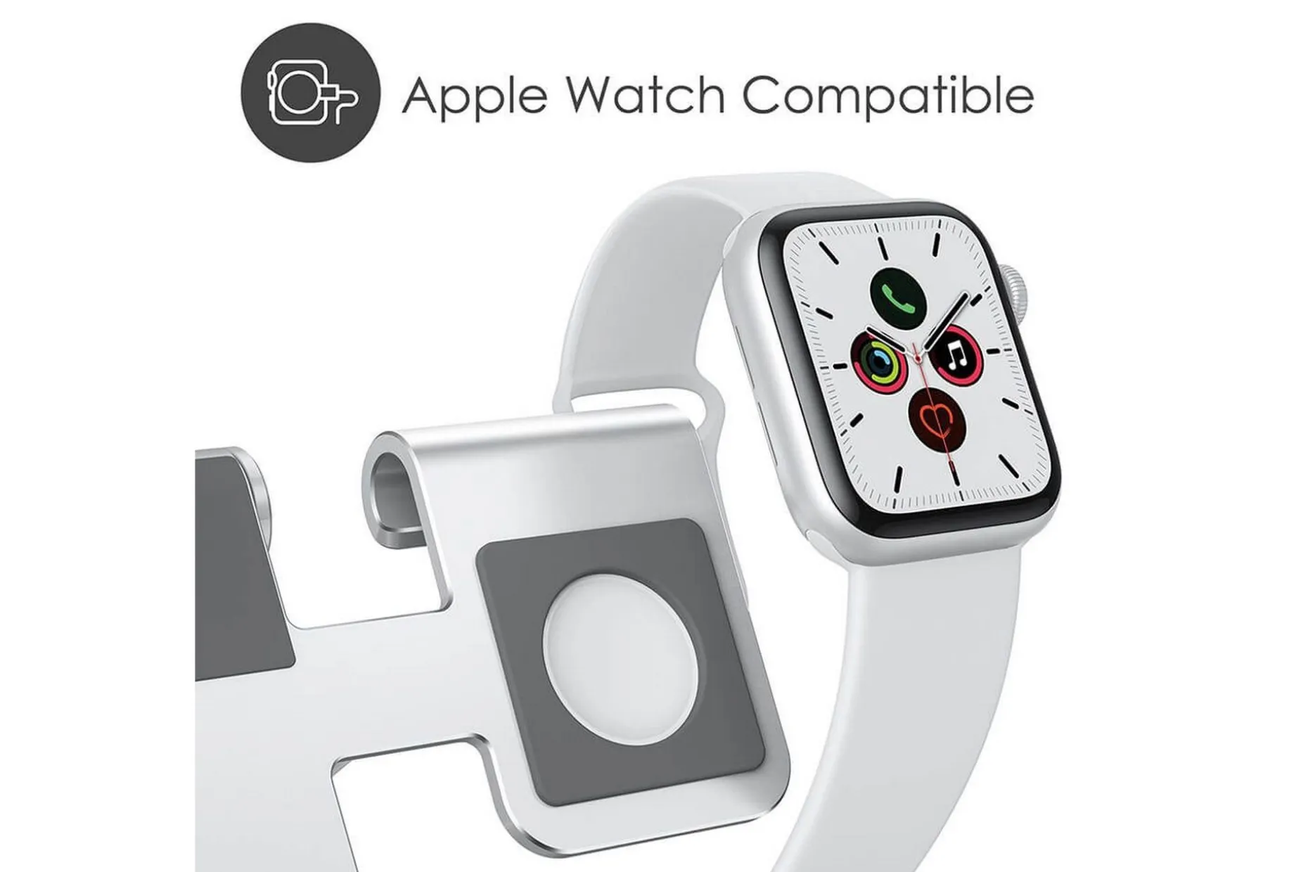 Ladestativ Desire2 for Apple Watch Sølv