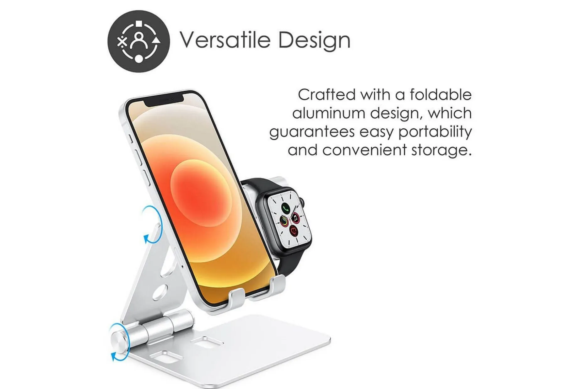 Ladestativ Desire2 for Apple Watch Sølv