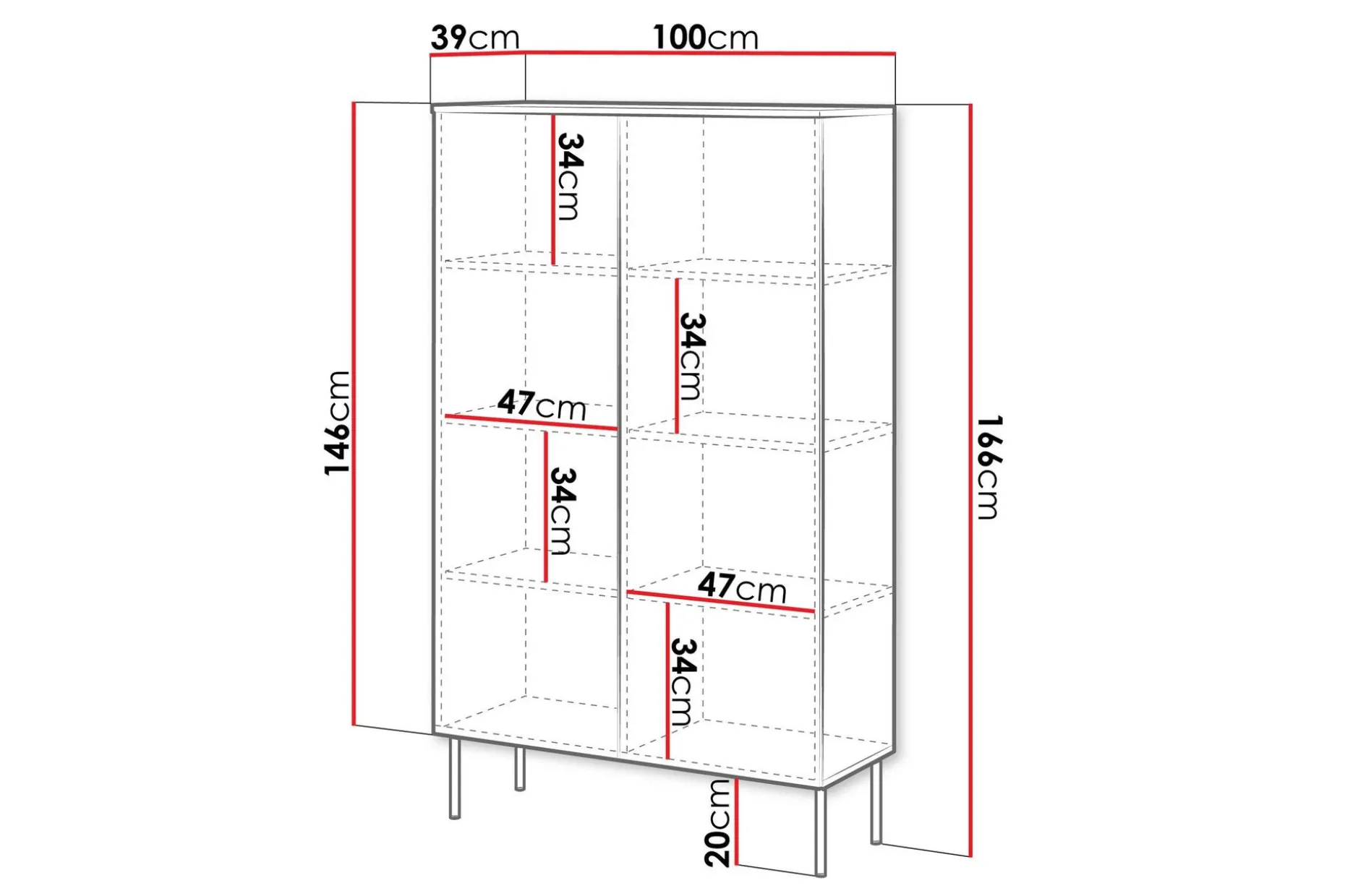 Laholm Kommode 100 cm
