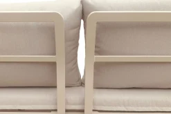 Lainelle 4-seters sofagruppe for altan og terrasse med beige puter
