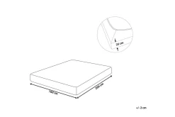 Laken med strikk Hofuf Beige, 160x200 cm