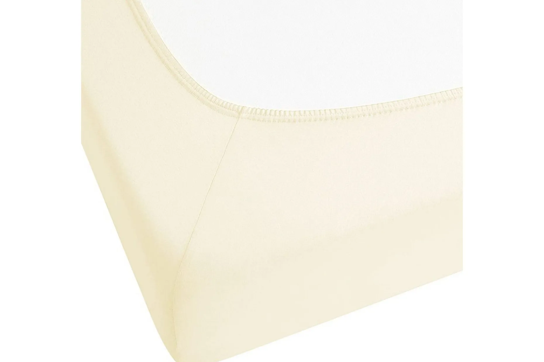 Laken med strikk Janbu Beige, 200x200 cm