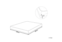 Laken med strikk Janbu Beige, 200x200 cm