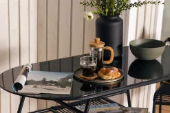 Lamborg Cafésett 120 cm Oval + 2 stoler