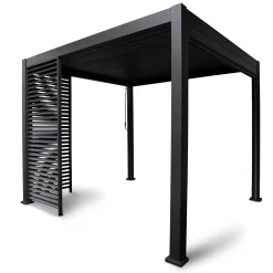 Lamellvegg til paviljong HOME4YOU Mirador-111 123,5 cm mørk grå