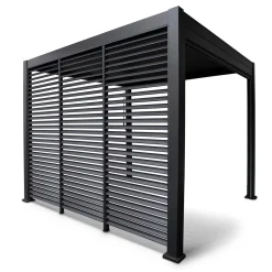 Lamellvegg til paviljong HOME4YOU Mirador-111 123,5 cm mørk grå