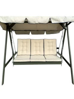 Landet Hammock Gyngesofa med tak i akasie tre inkludert puter 195x125x159