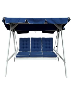 Landet Hammock Gyngesofa med tak i akasie tre inkludert puter 195x125x159