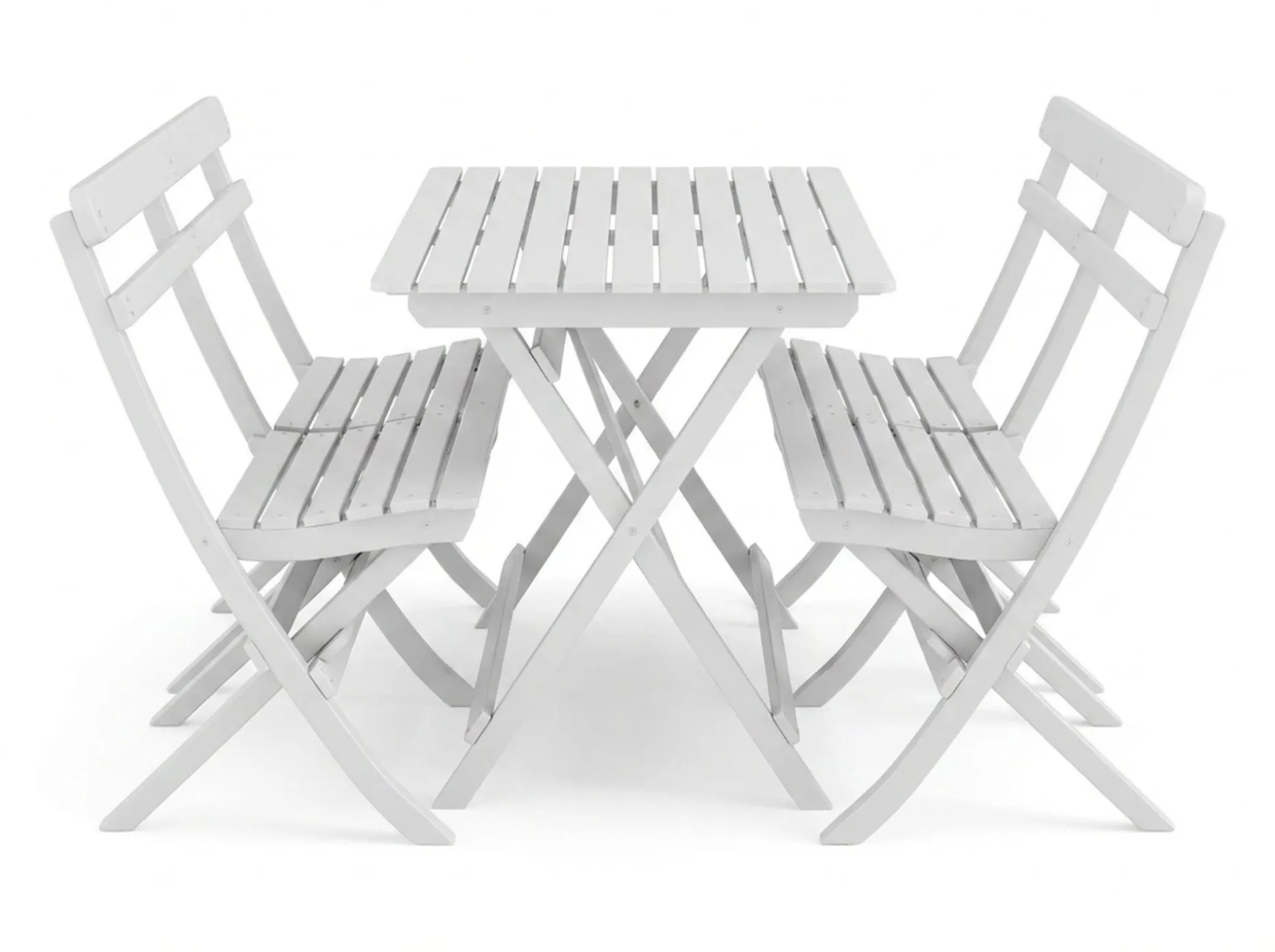 Landet utendørs spisegruppe 118x70x74 cm med 2 sofaer