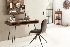 Langner Skrivebord 110 cm med Oppbevaring Hylle