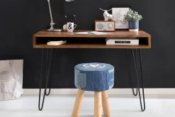 Langner Skrivebord 110 cm med Oppbevaring Hylle