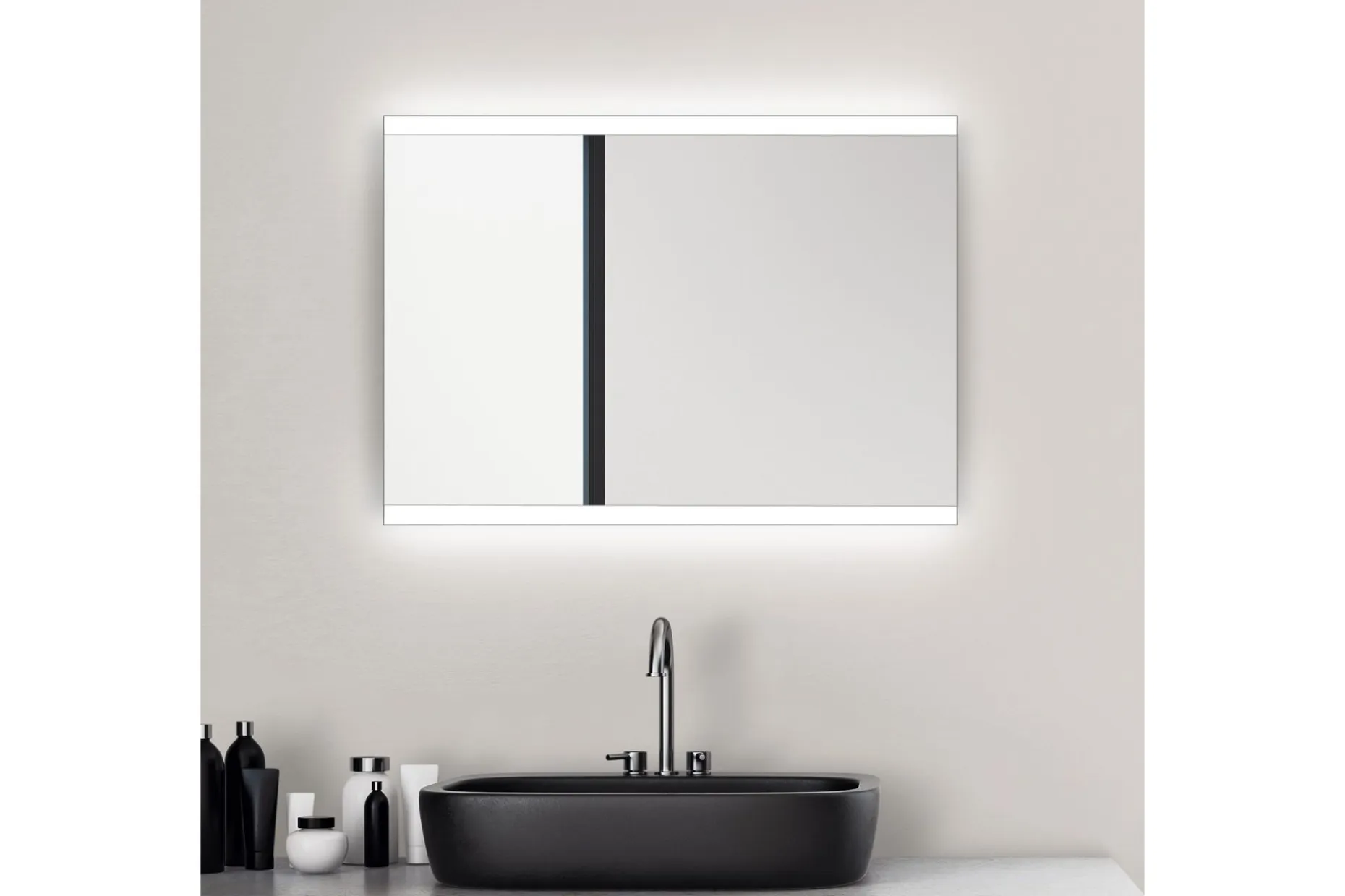 Lannabruk Baderomsspeil 70 cm LED-Lys