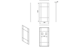 Lannabruk Speil 60x120 cm