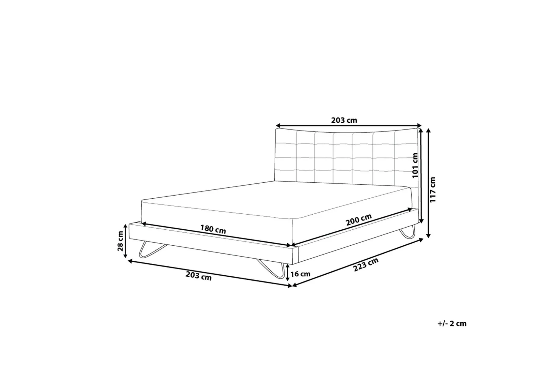 Lannion Dobbeltseng 180 | 200 cm