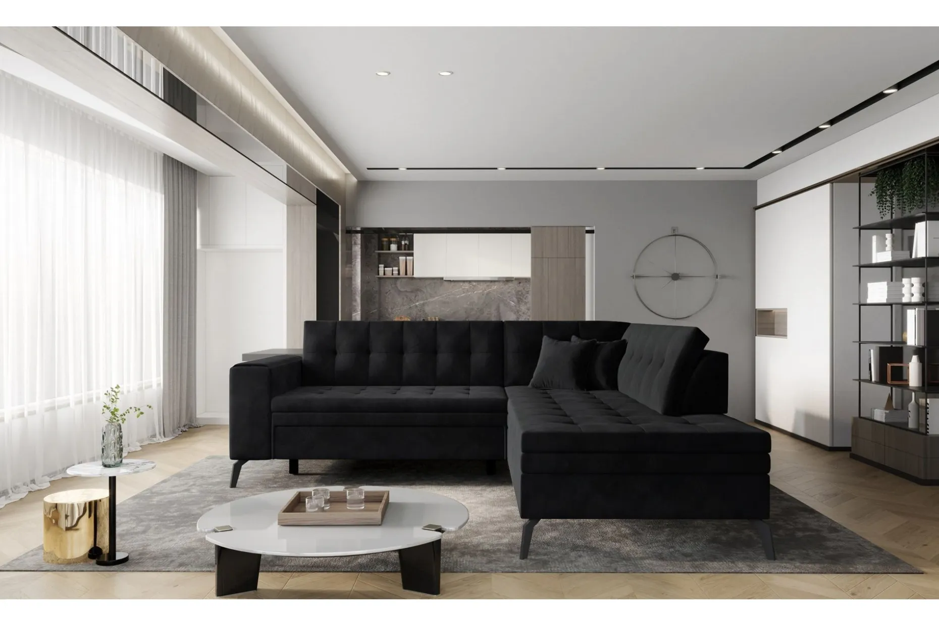 Lanvin sofa med Sjeselong Høyre